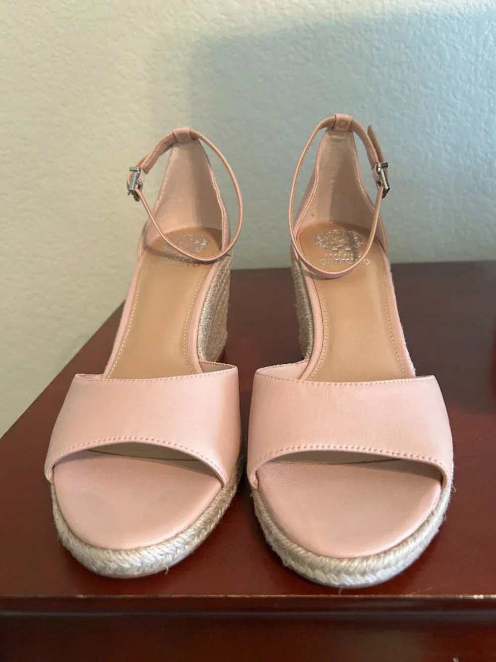 Vince Camuto Felyn Espadrille Wedge Sandal - Pale Peony - Size 11 - NWT